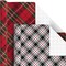 Christmas Wrapping Paper Rolls - Black and Red Buffalo Plaid, Royal Stewart Tartan, Blue, Green (6 Rolls: 180 sq. ft. ttl.) for Holiday Parties, Hanukkah, Winter Weddings